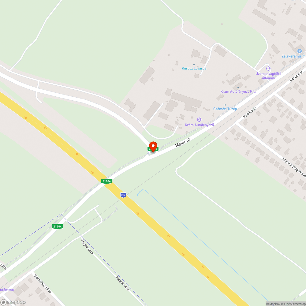 Kidőlt STOP tàbla bejelentés helye