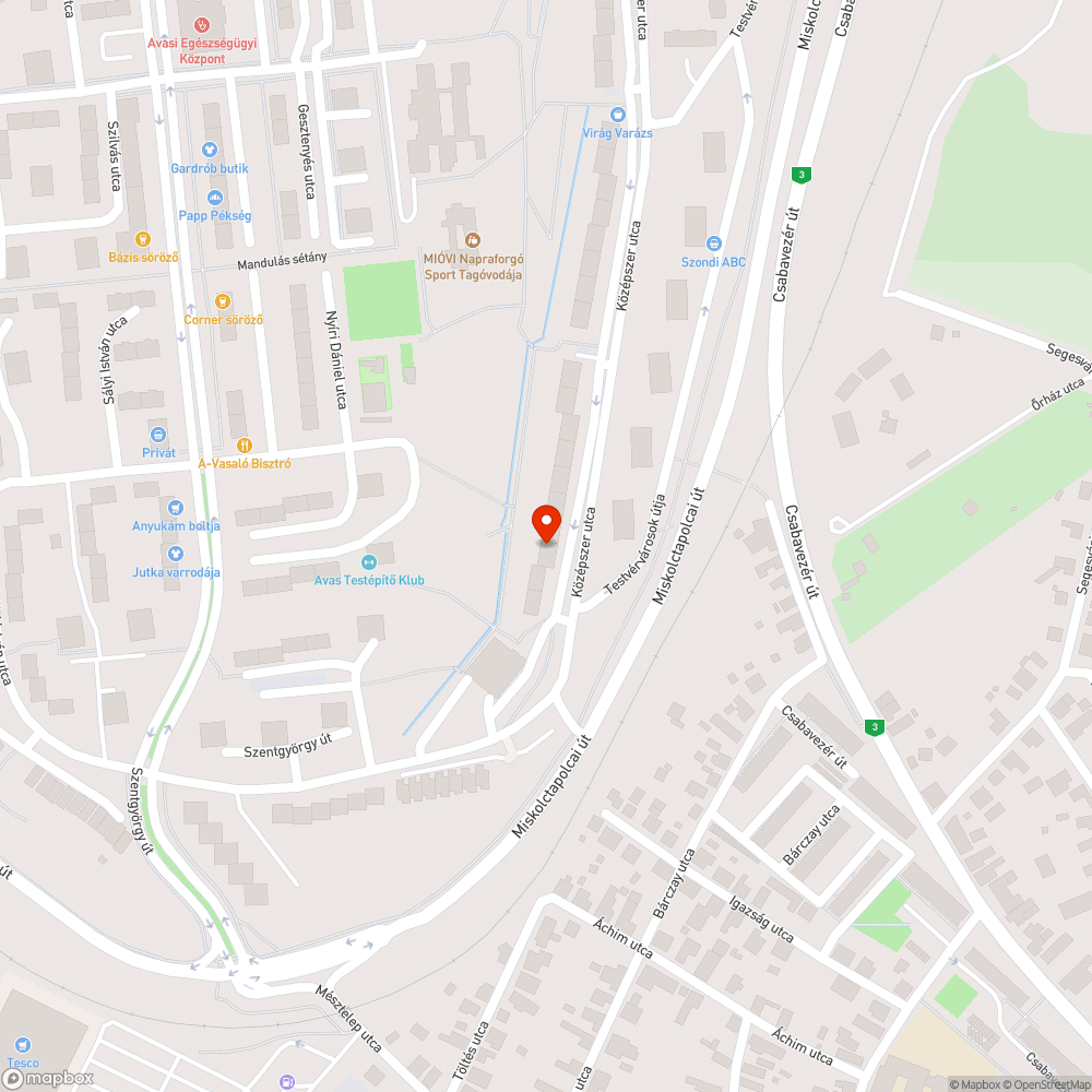 Hiányzó közvilágítás bejelentés helye