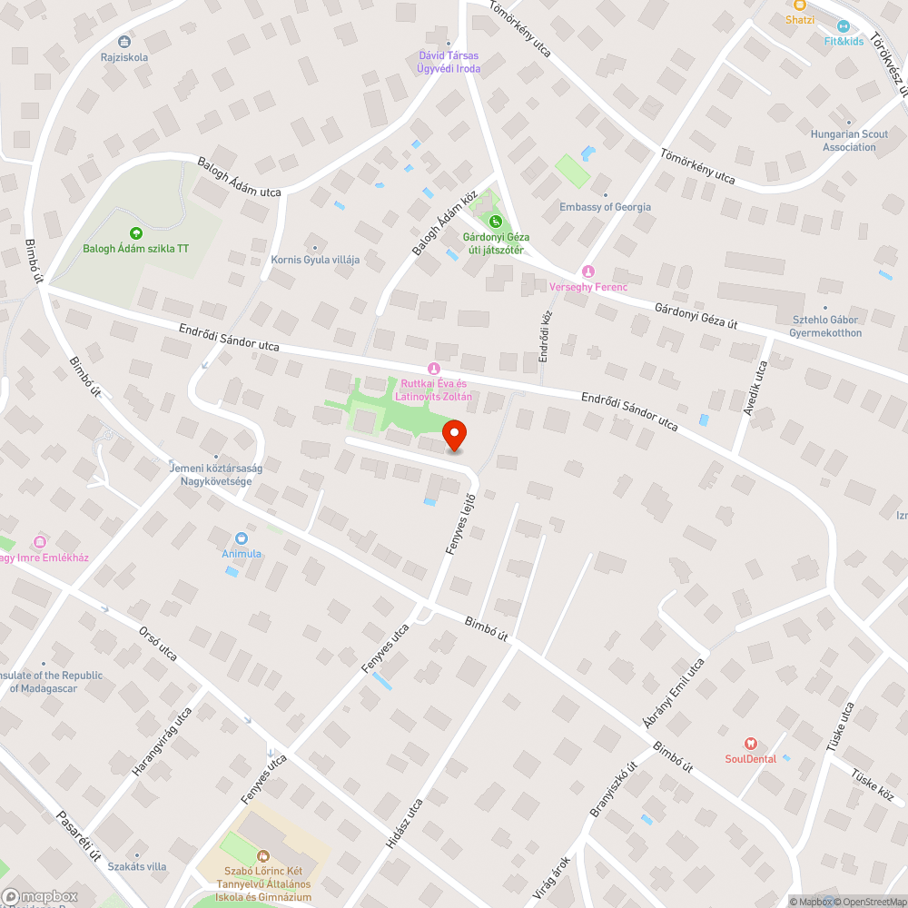 Kátyús út bejelentés helye