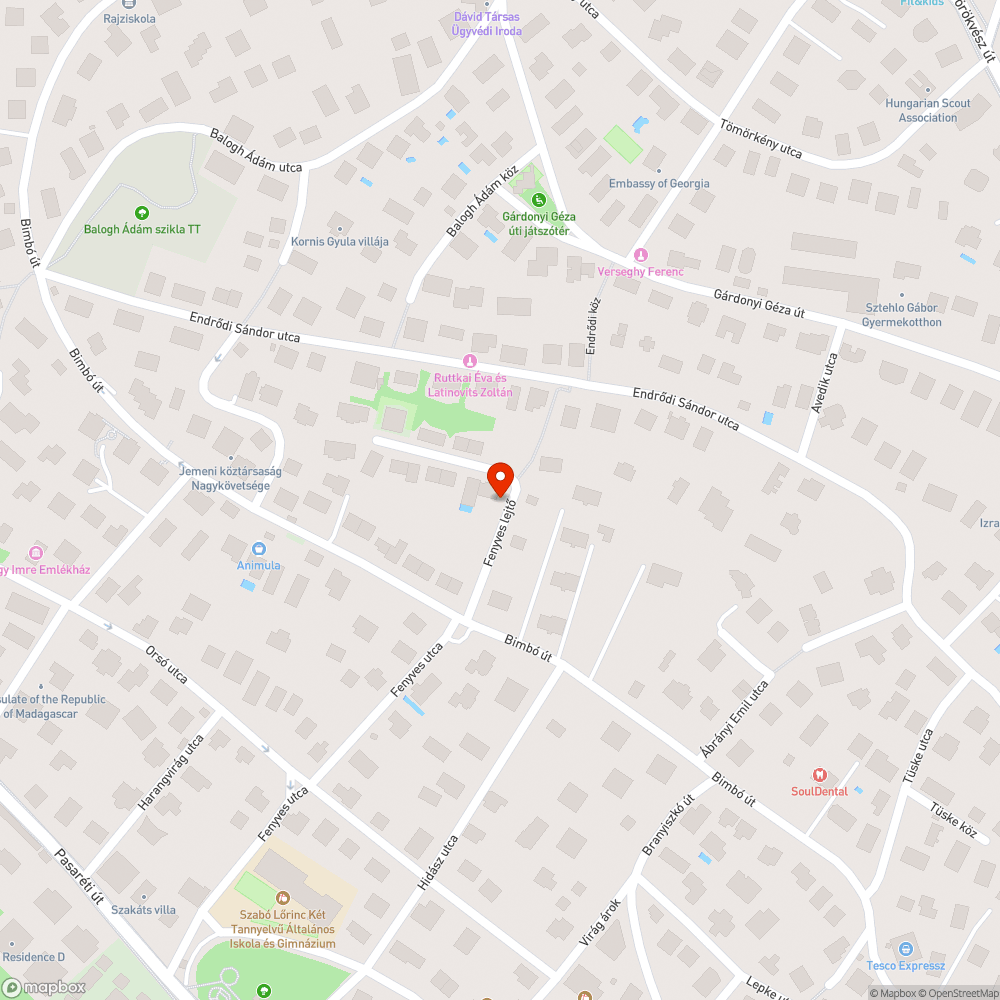 Megsüllyedt út bejelentés helye