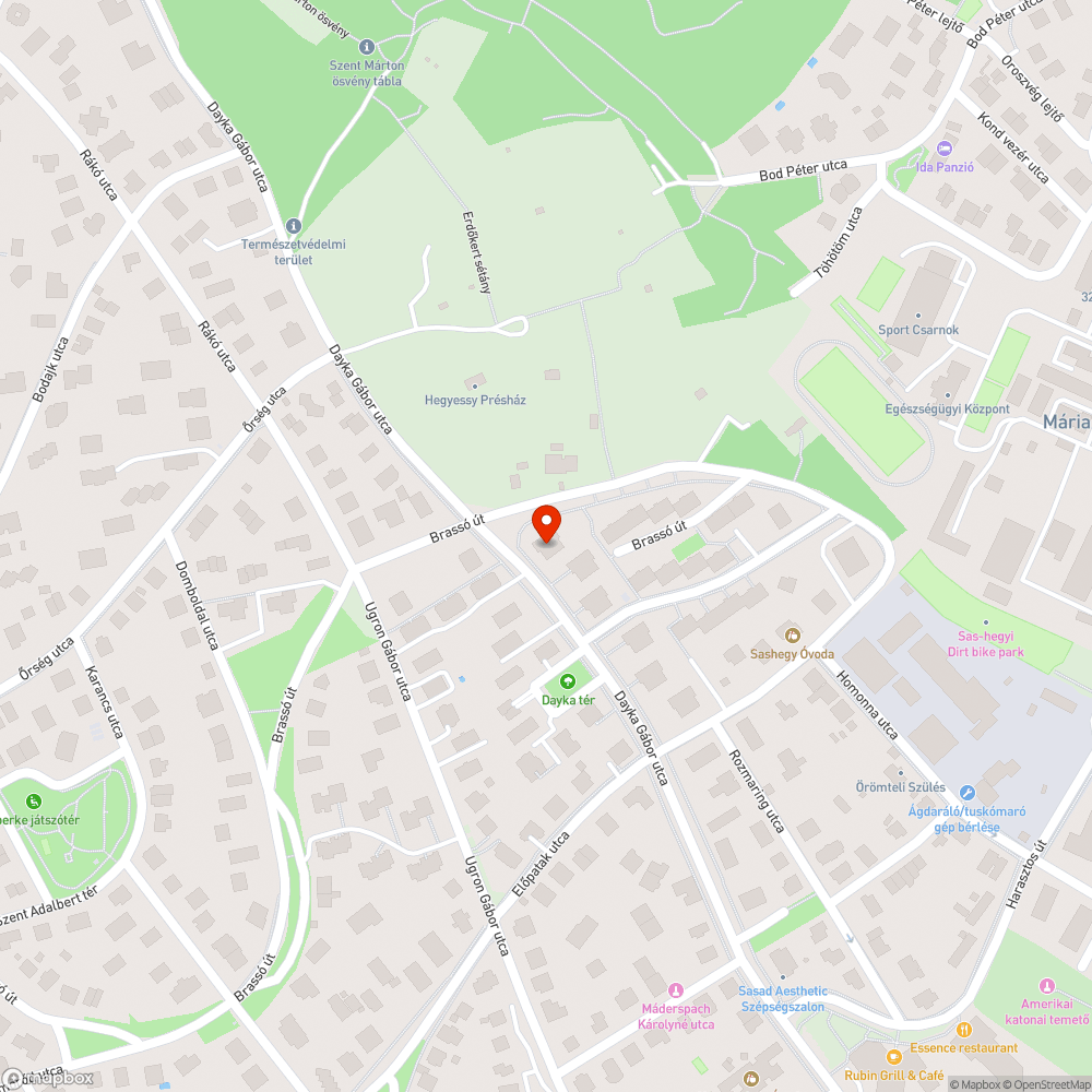 Dayka Gábor u. 19c közvilágítás bejelentés helye