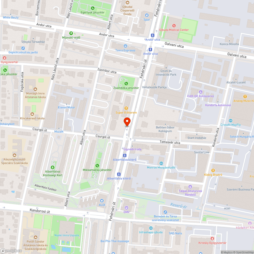 A kerékpárúton megáll a víz bejelentés helye