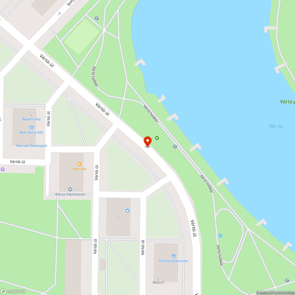 Vértói út veszélyes útburkkolat felnyomódás bejelentés helye