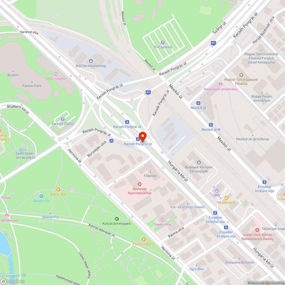 Elhanyagolt, gazos villamos pálya bejelentés helye