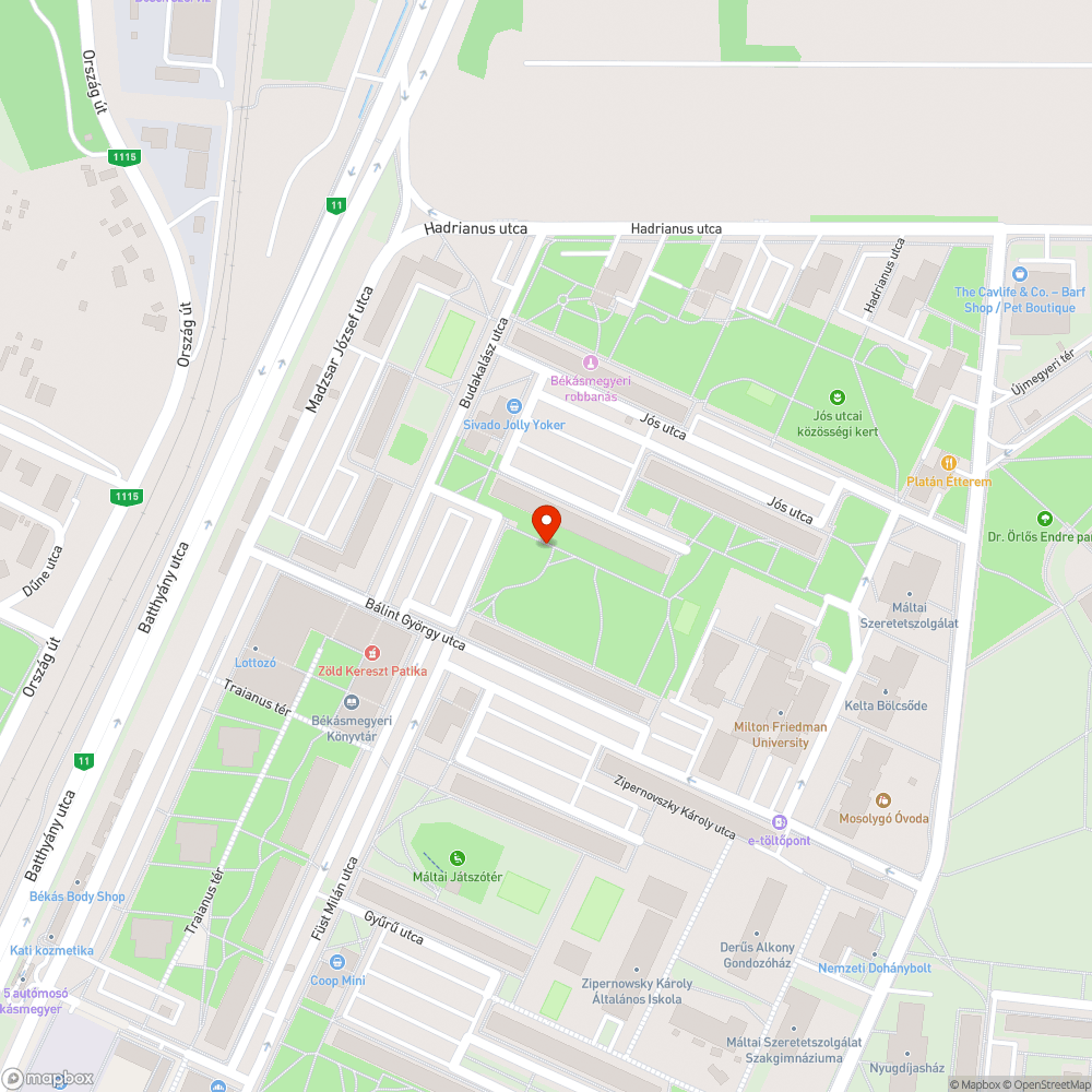 Graffitis, madárürülékes pad bejelentés helye