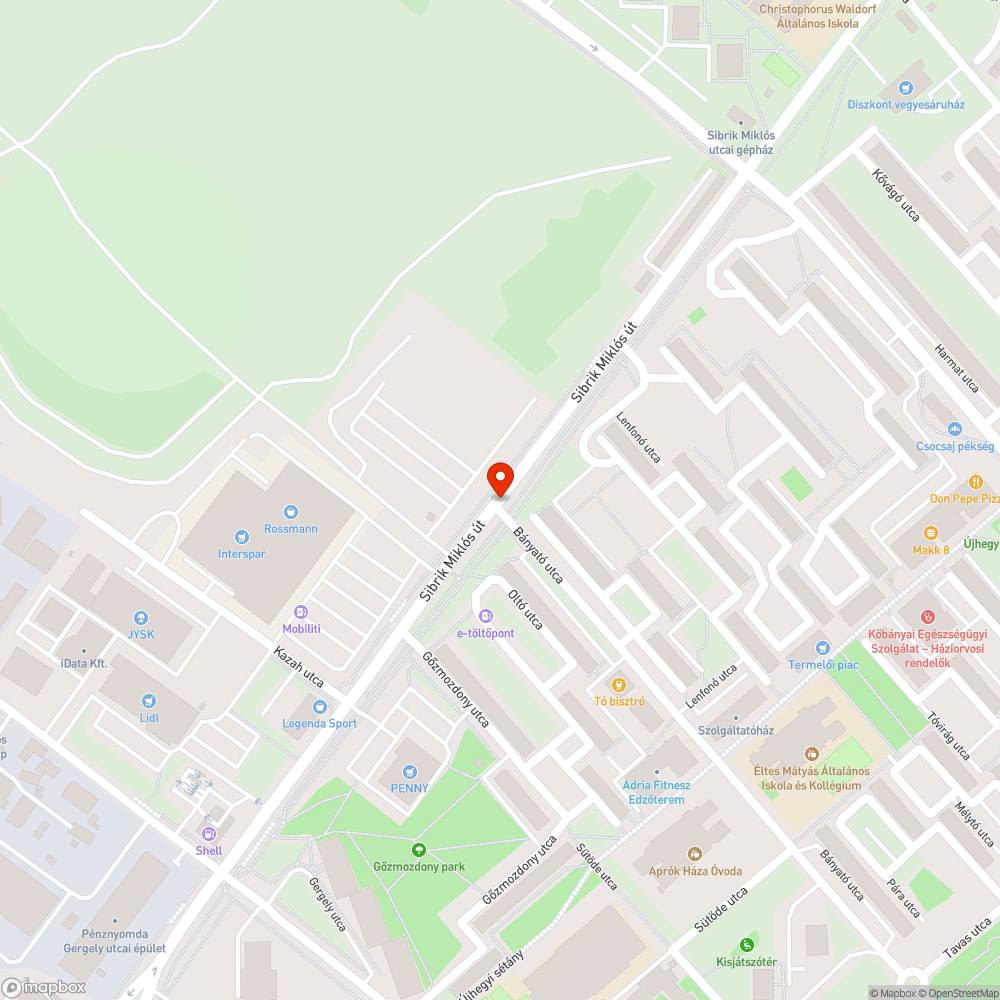 Szétesett tükör bejelentés helye