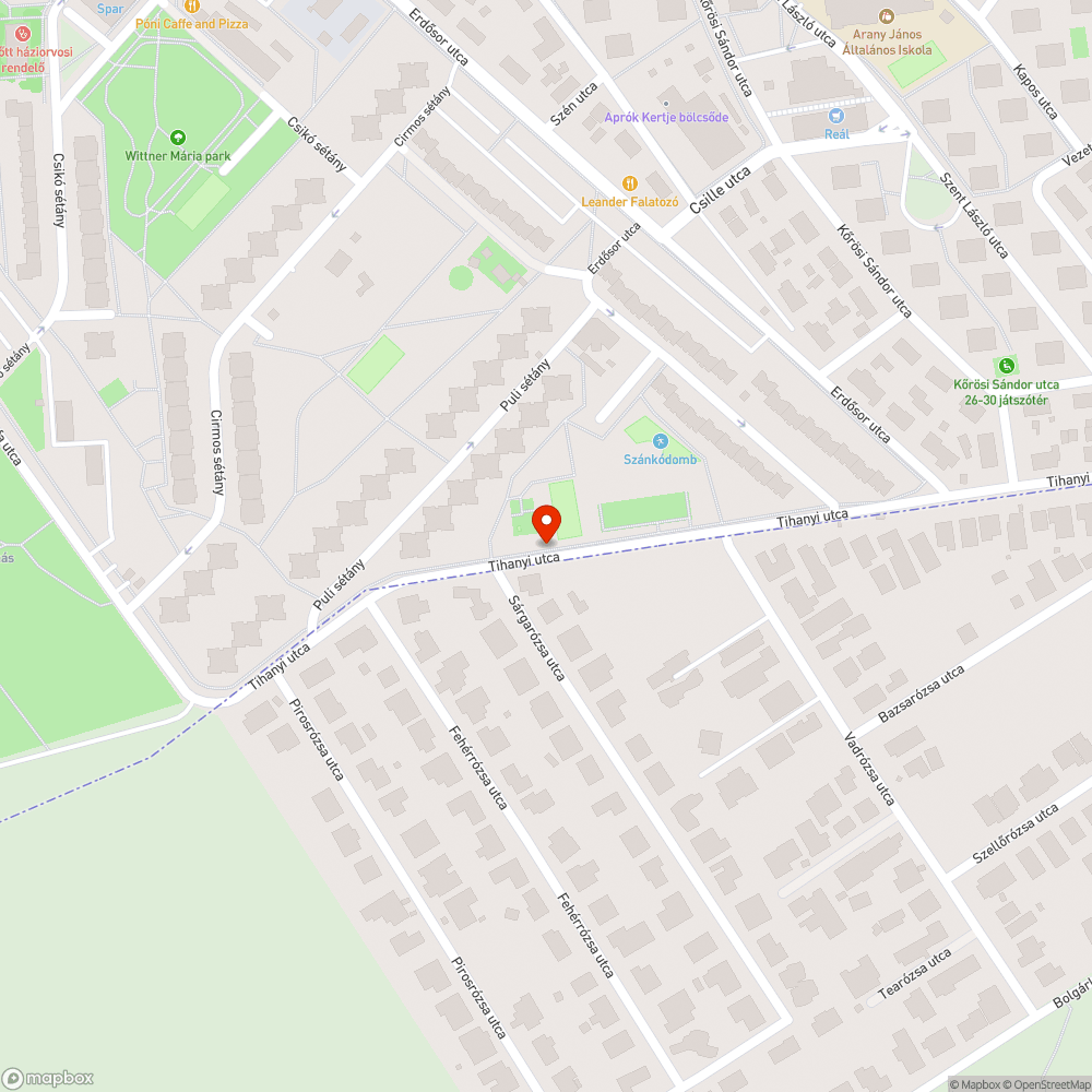 Víznyelő megsüllyedt bejelentés helye