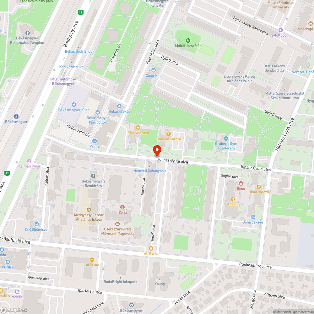 Graffitis bejelentés helye