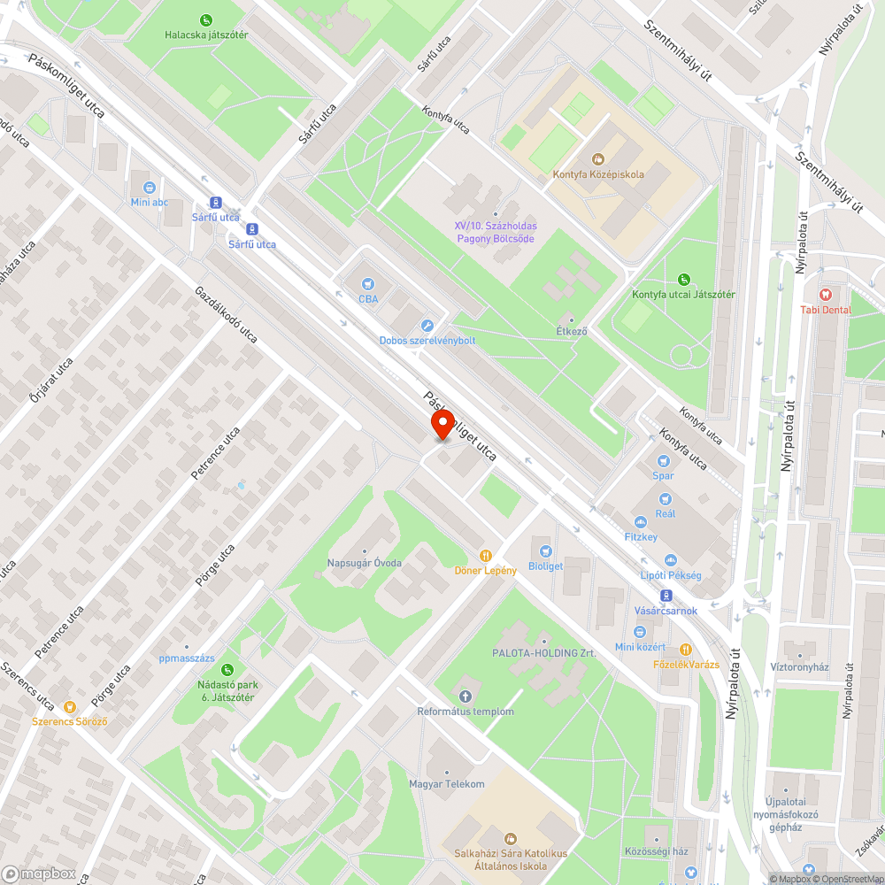 Óriás kátyú a parkolóban bejelentés helye