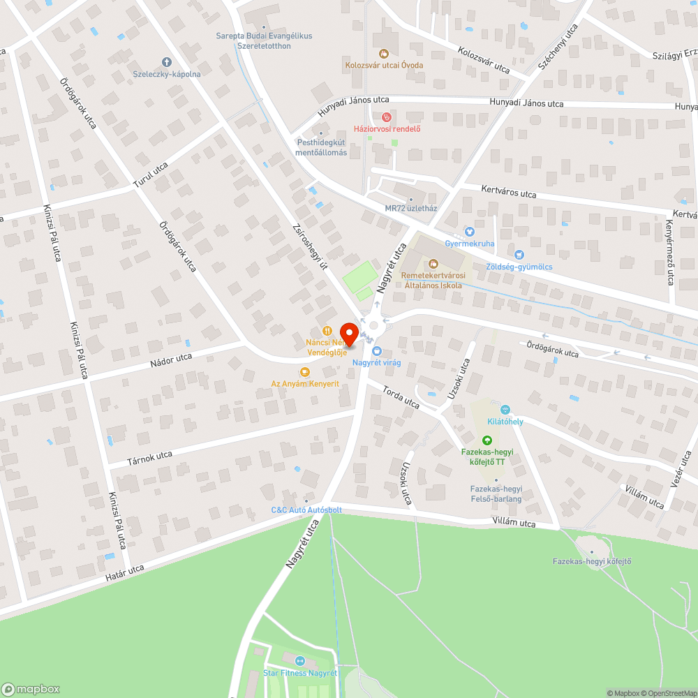 Nagyrét utca megállóban a pad kifakult bejelentés helye