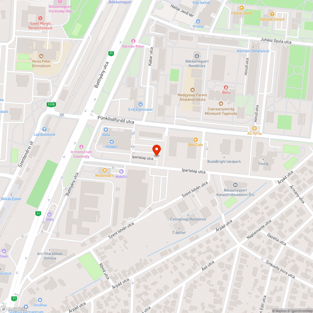 Roncs bejelentés helye