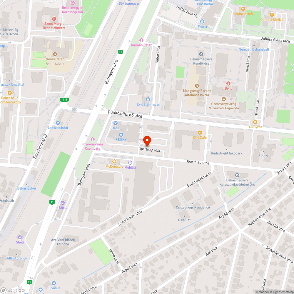 Roncsok bejelentés helye