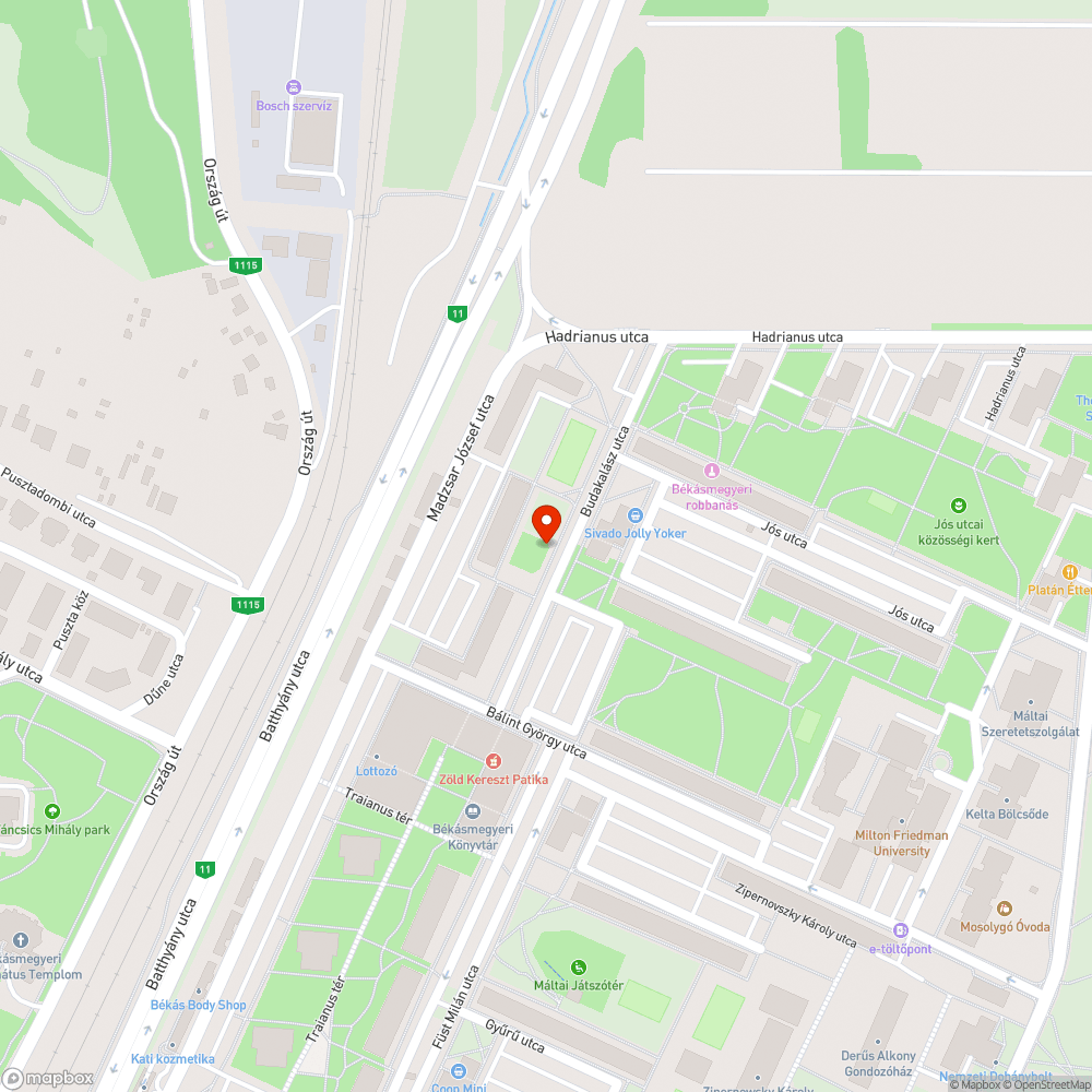 Kiégett lámpa bejelentés helye