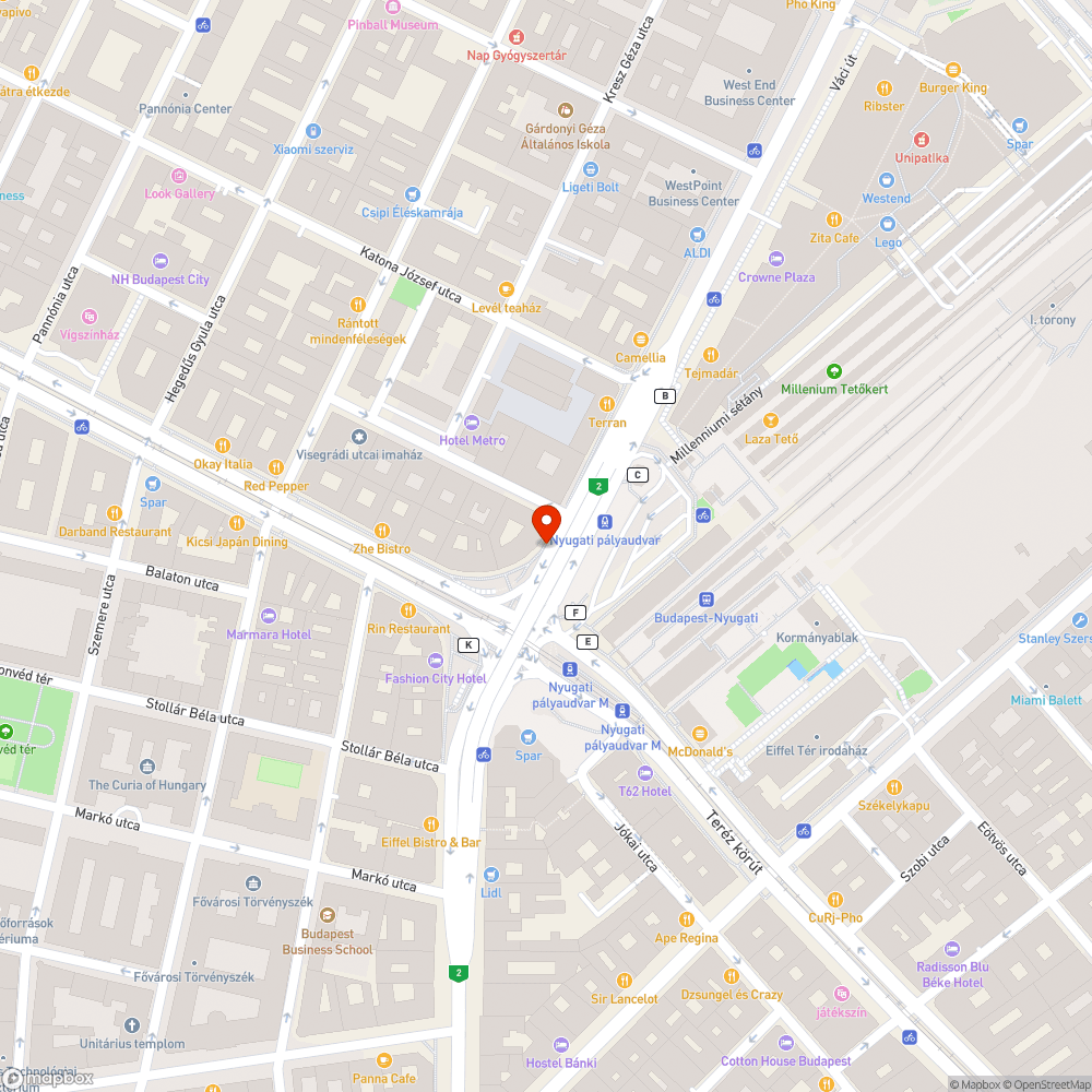 Rongált parkolóautomata bejelentés helye