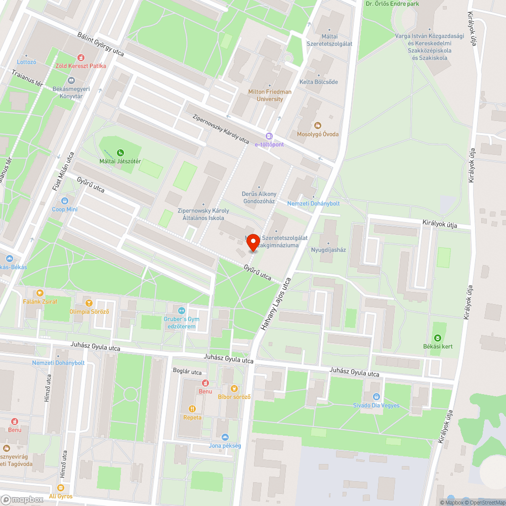 Kupacok bejelentés helye