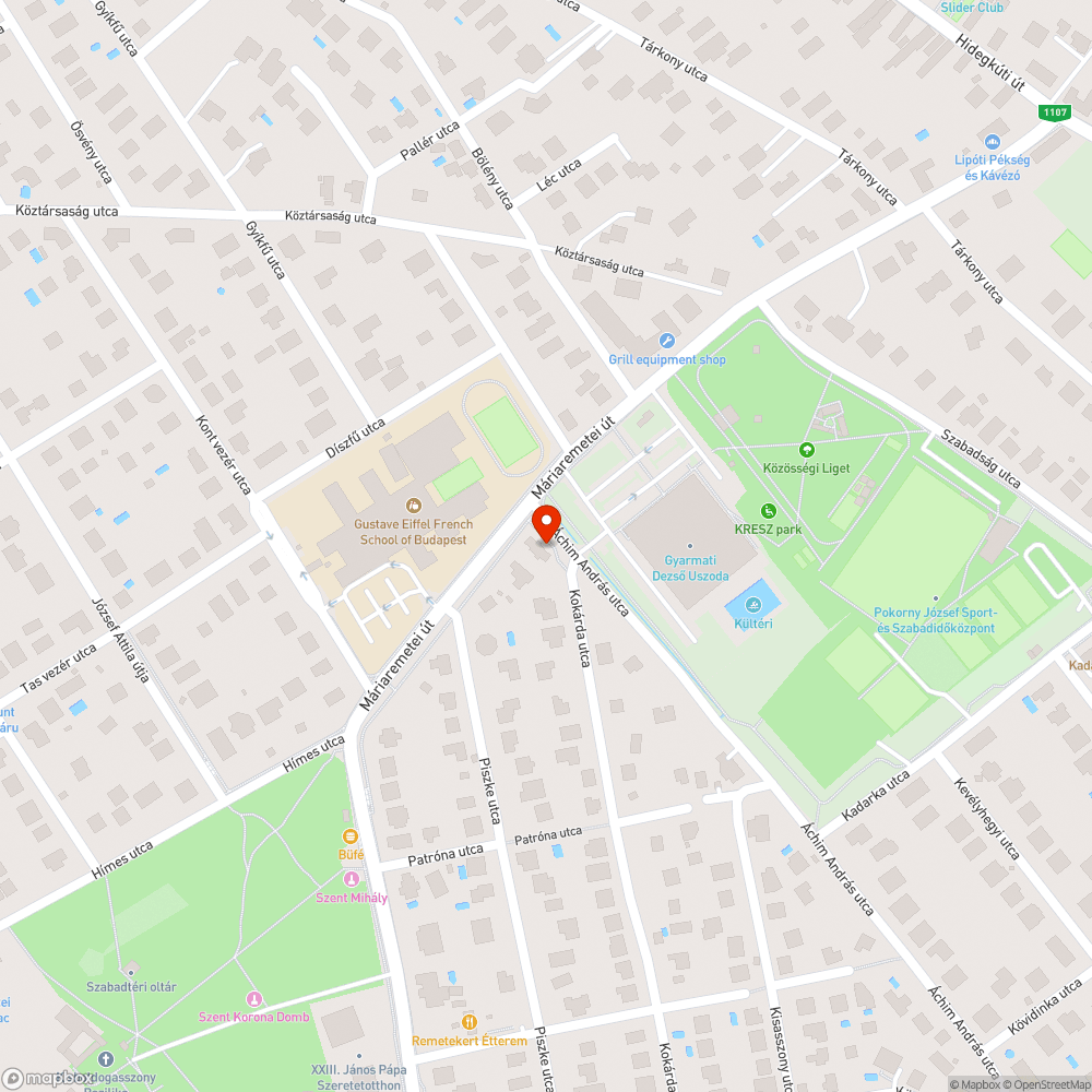 Gyalogos átkelő bejelentés helye