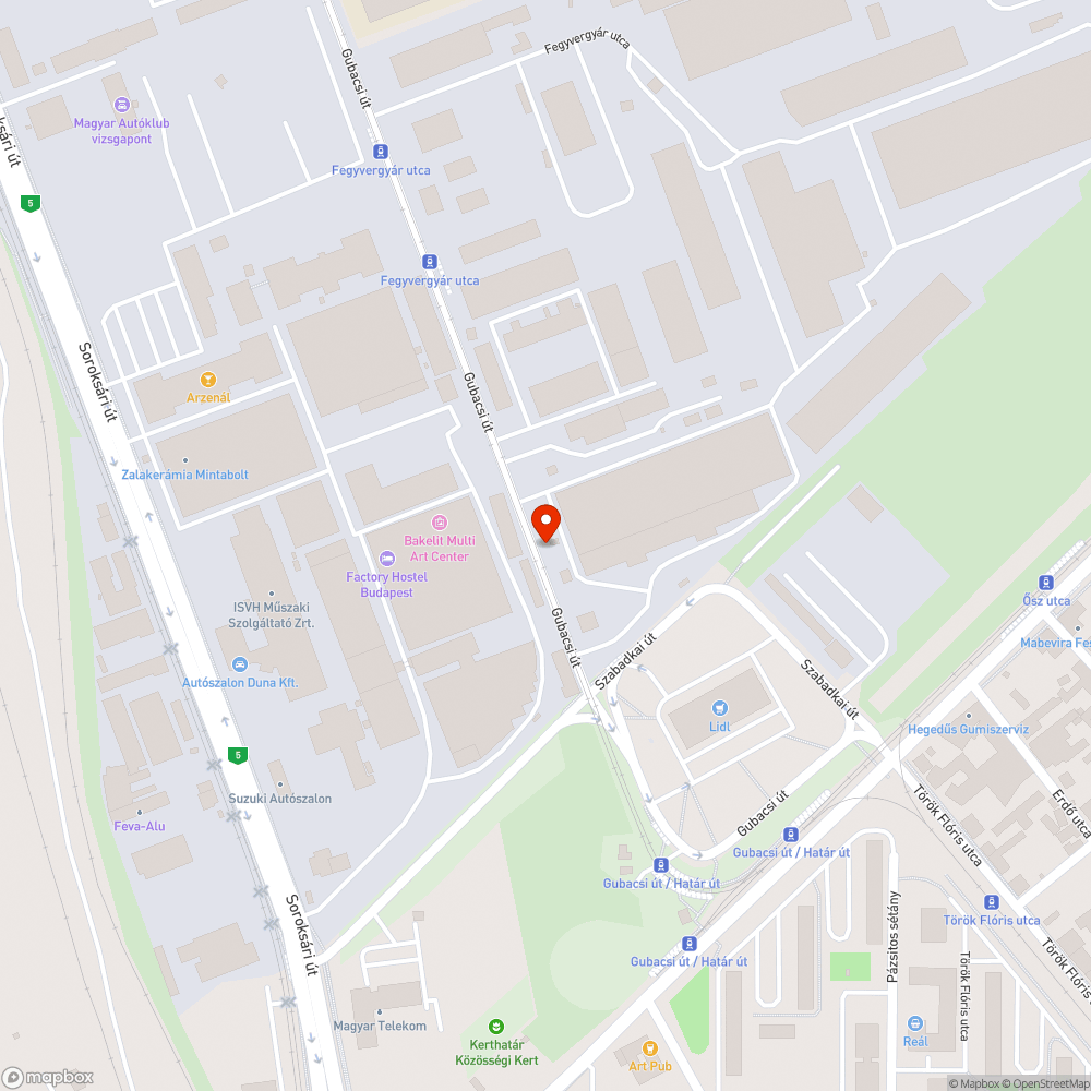 Rendszám nélküli Opel Gubacsi út bejelentés helye