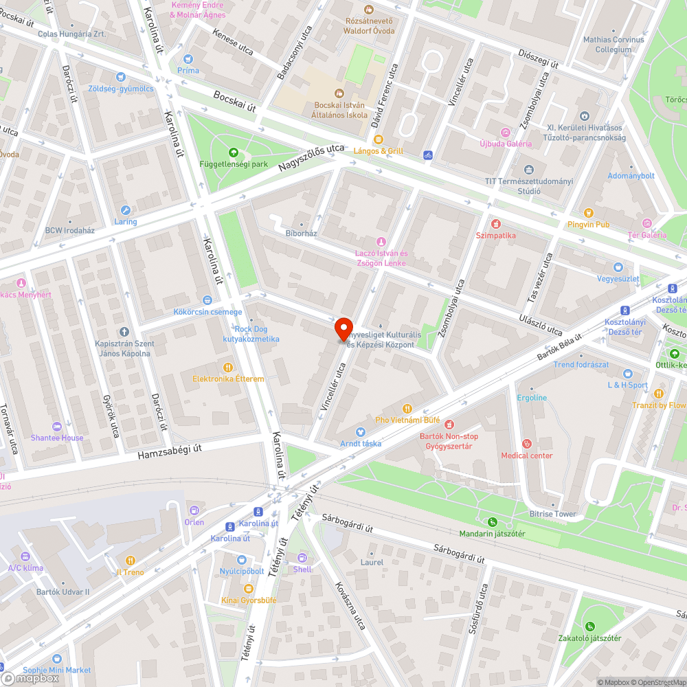 Üres fahely bejelentés helye