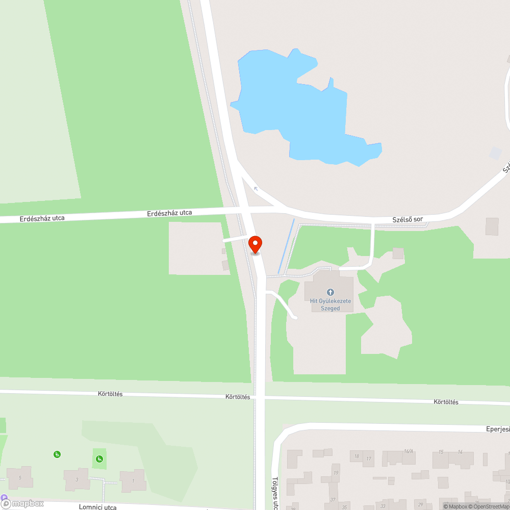 Kátyú - Tölgyfa u. bejelentés helye