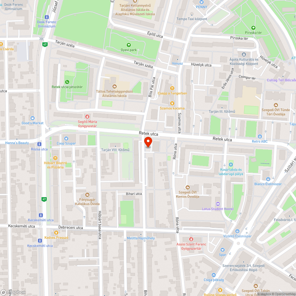 Kitaposott zöldövezet bejelentés helye