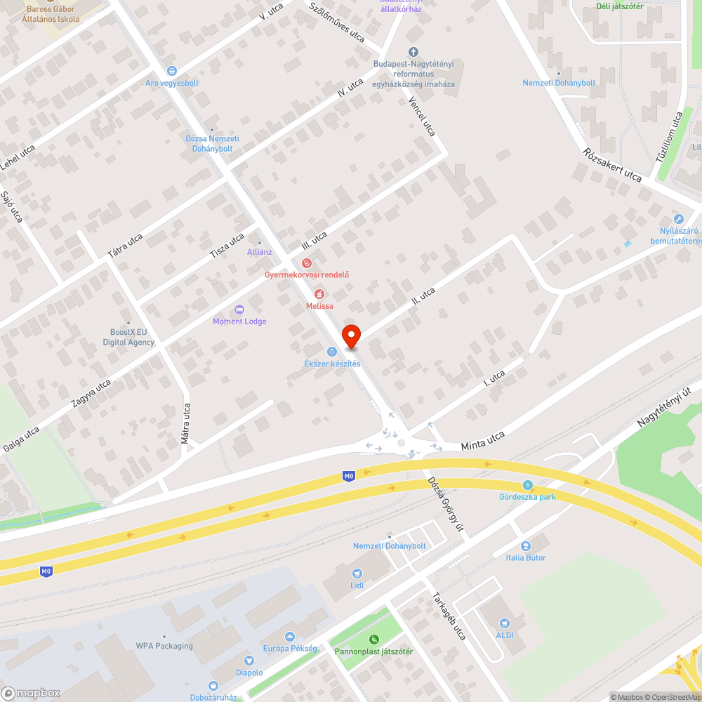 Lógó drót bejelentés helye