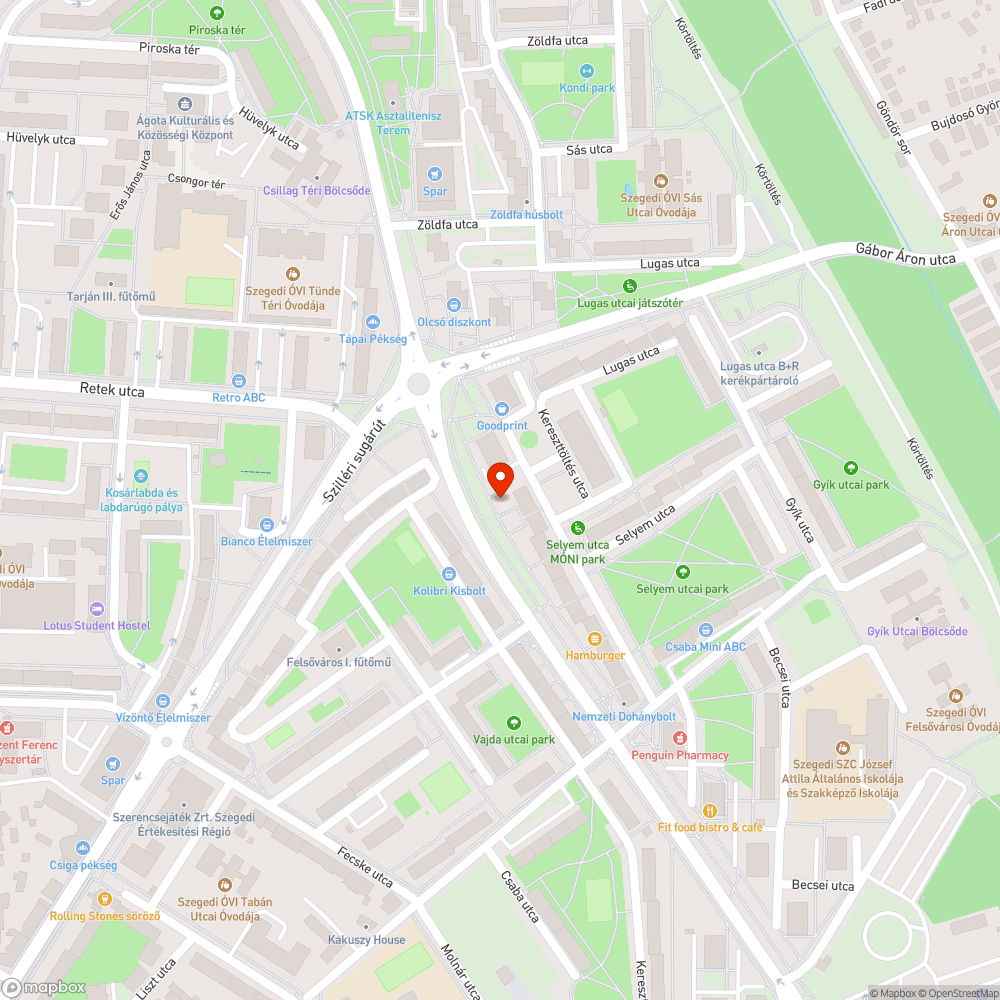 Lámpa nem világít - Kereszttöltés u. 27/a. bejelentés helye