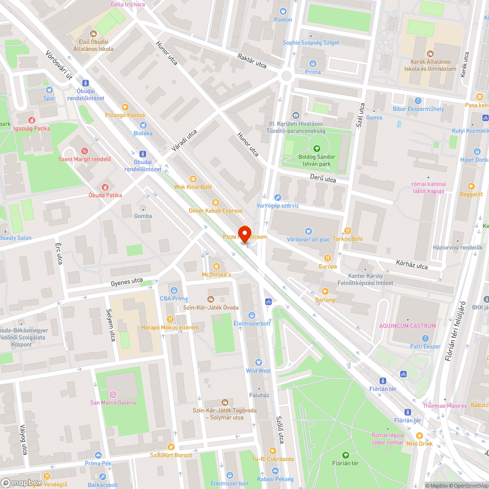 Rossz állapotú, repedezett útszalasz bejelentés helye