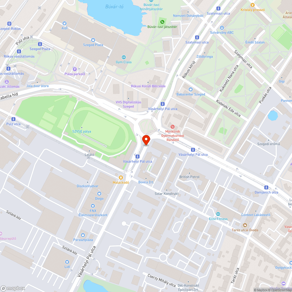 Kátyú a körforgalom előtt bejelentés helye