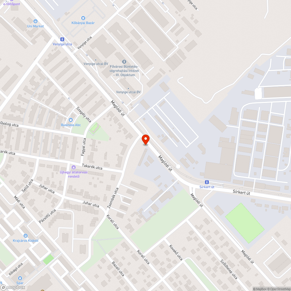 Egy kidobott matrac bejelentés helye