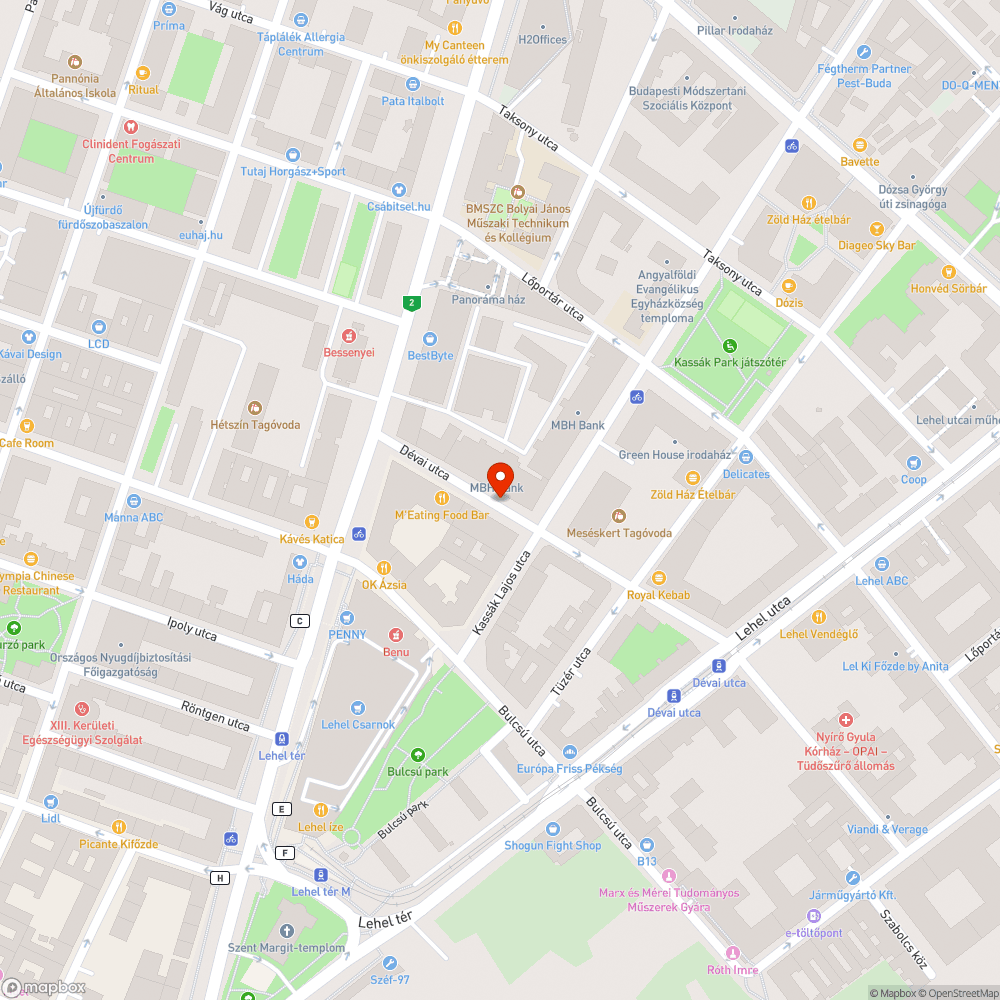 Dévai utca 26. pocsolya bejelentés helye