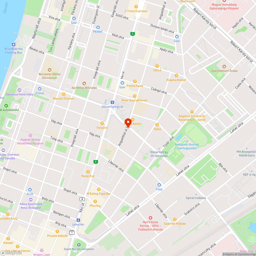 Angyalföldi - Dózsa György pocsolya bejelentés helye