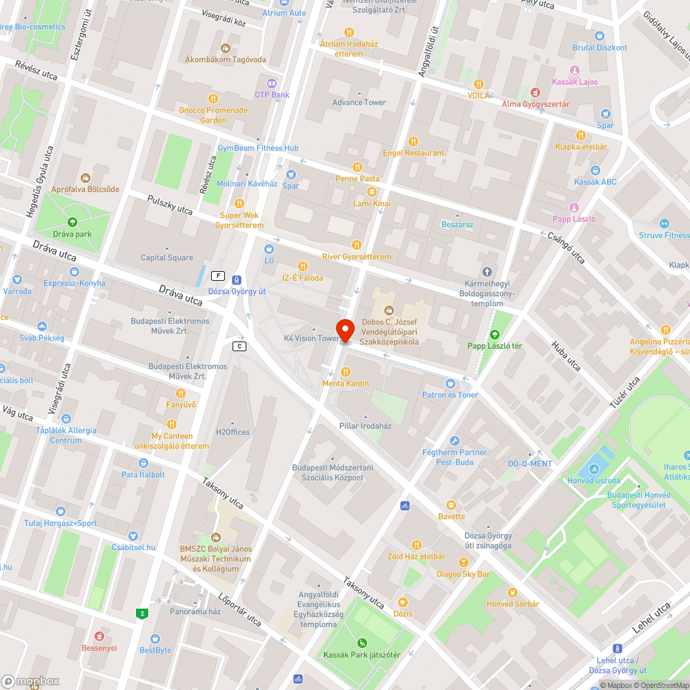 Angyalföldi - Botond pocsolya bejelentés helye