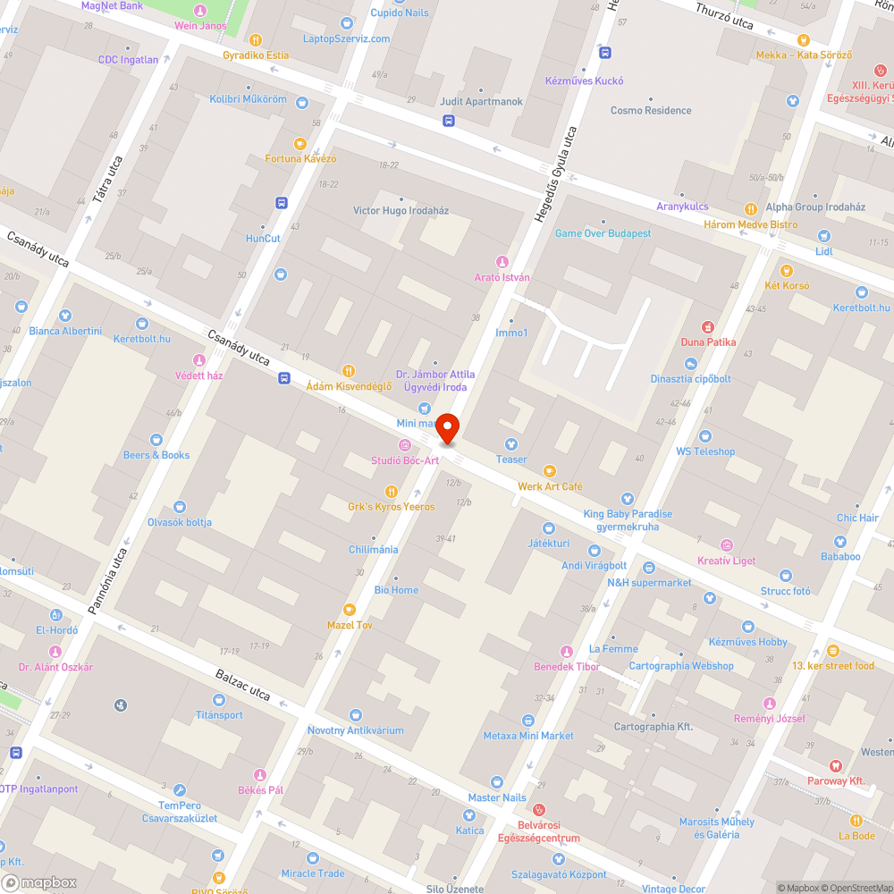 Parkoló bejelentés helye