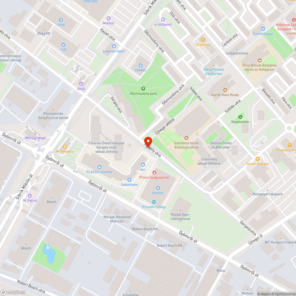 Hepe-hupás járdaszakasz bejelentés helye