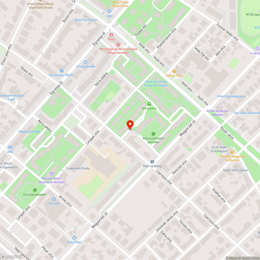 Hiányzó járda bejelentés helye