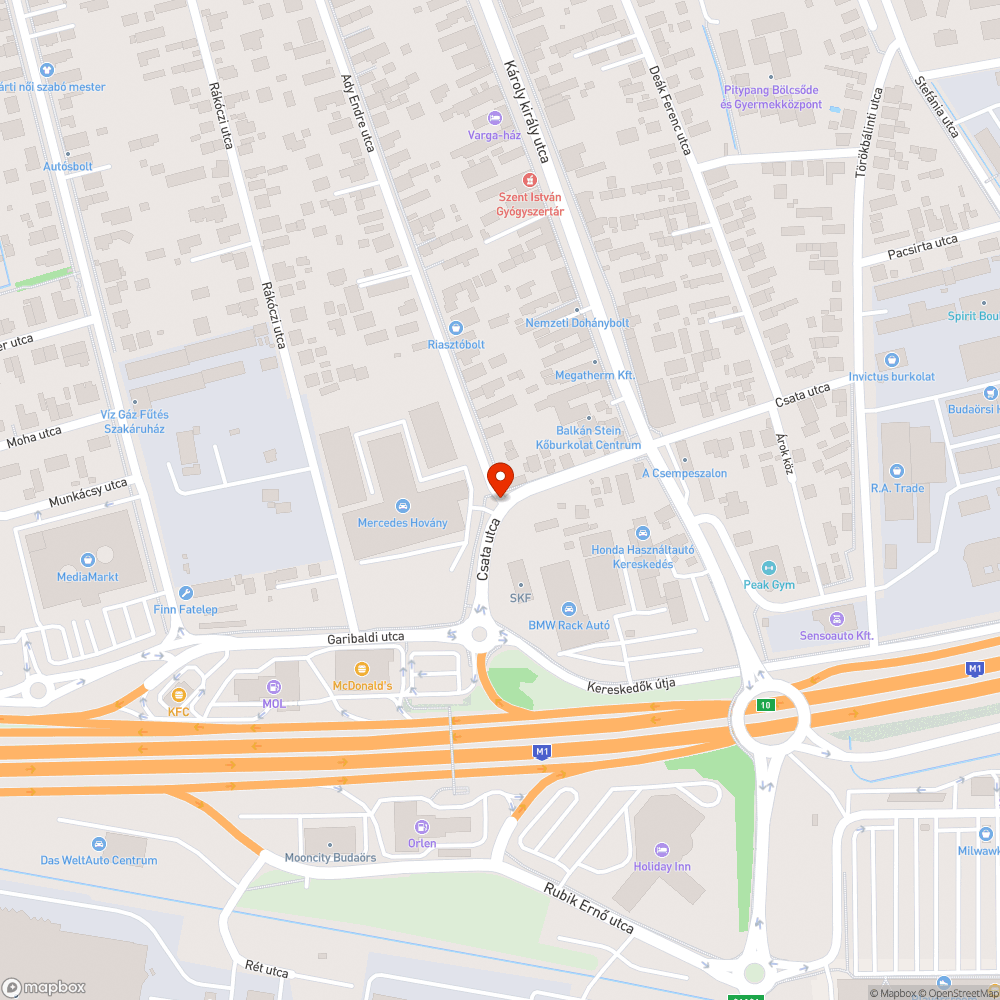 Mély víznyelőrács pont a kerekek nyomvonalában bejelentés helye