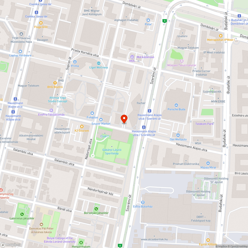 Szemét bejelentés helye