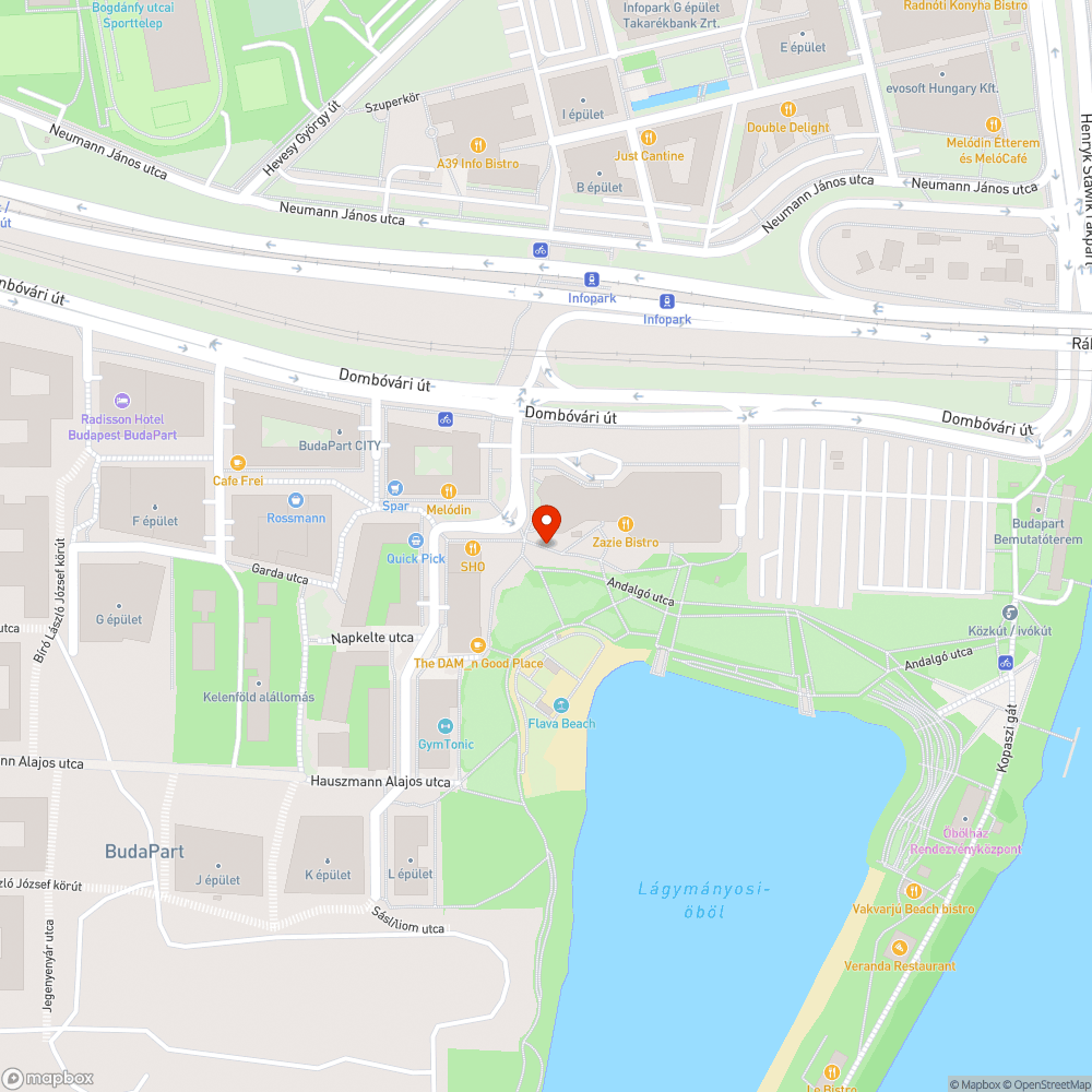 Budapart tér / Mol campus igénytelen térkövezés bejelentés helye