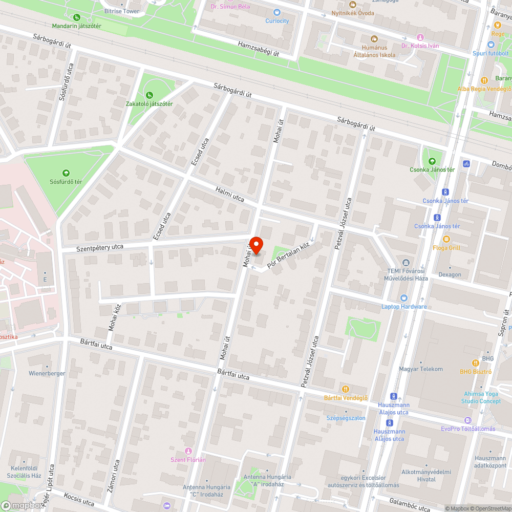 Megálló esővíz bejelentés helye