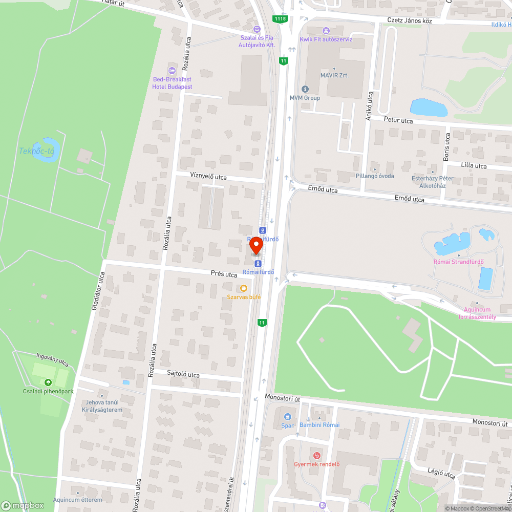 Kiégett lámpa bejelentés helye