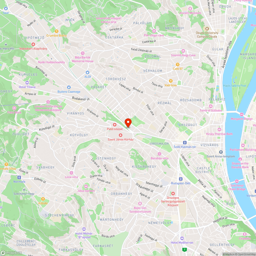 Lerobbant autó bejelentés helye