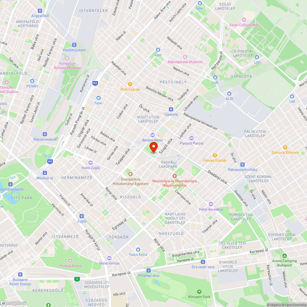 Kátyú bejelentés helye