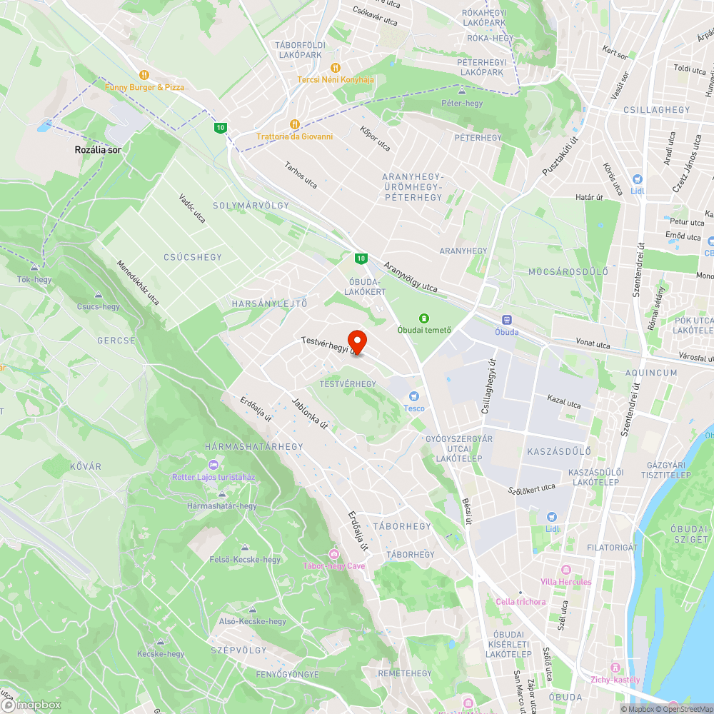 Megsüllyedt út bejelentés helye