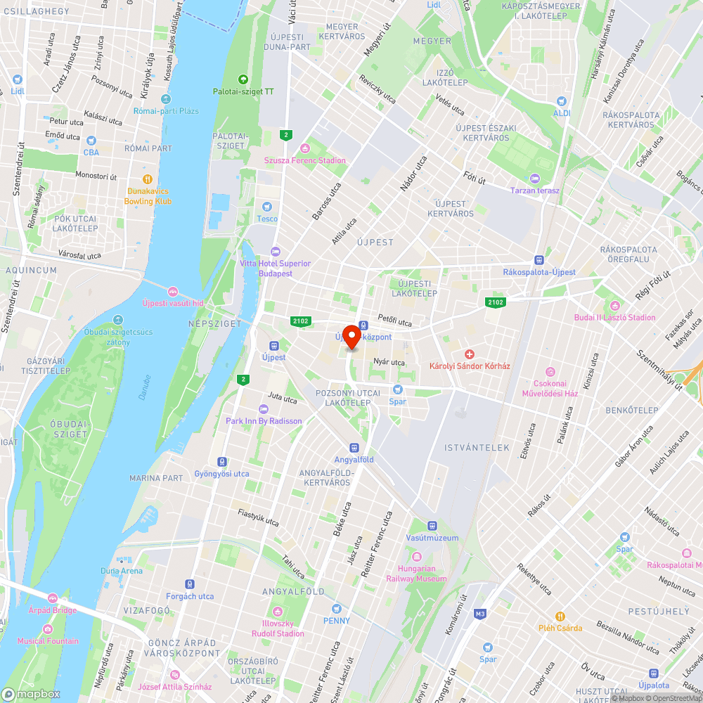 Újpest Pozsonyi utca 2016 04 27 bejelentés helye