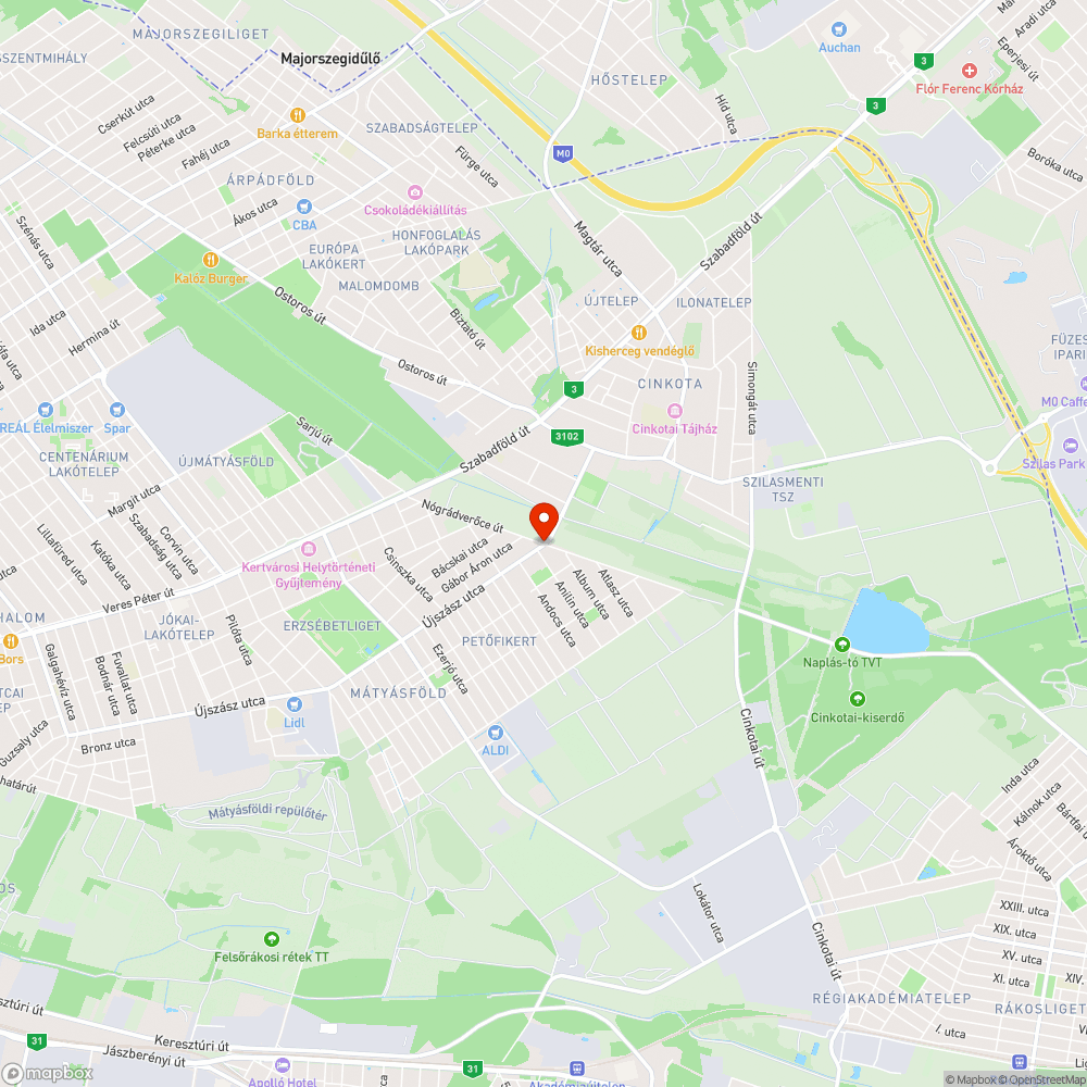 Lecsúszott fémtábla bejelentés helye