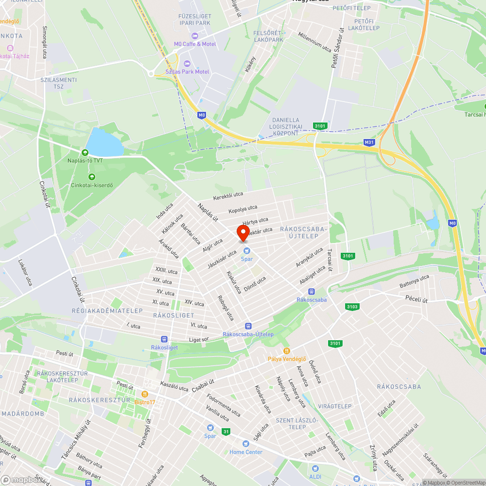 Zöldhulladék a Naplás út - Jászkisér utca sarkán bejelentés helye