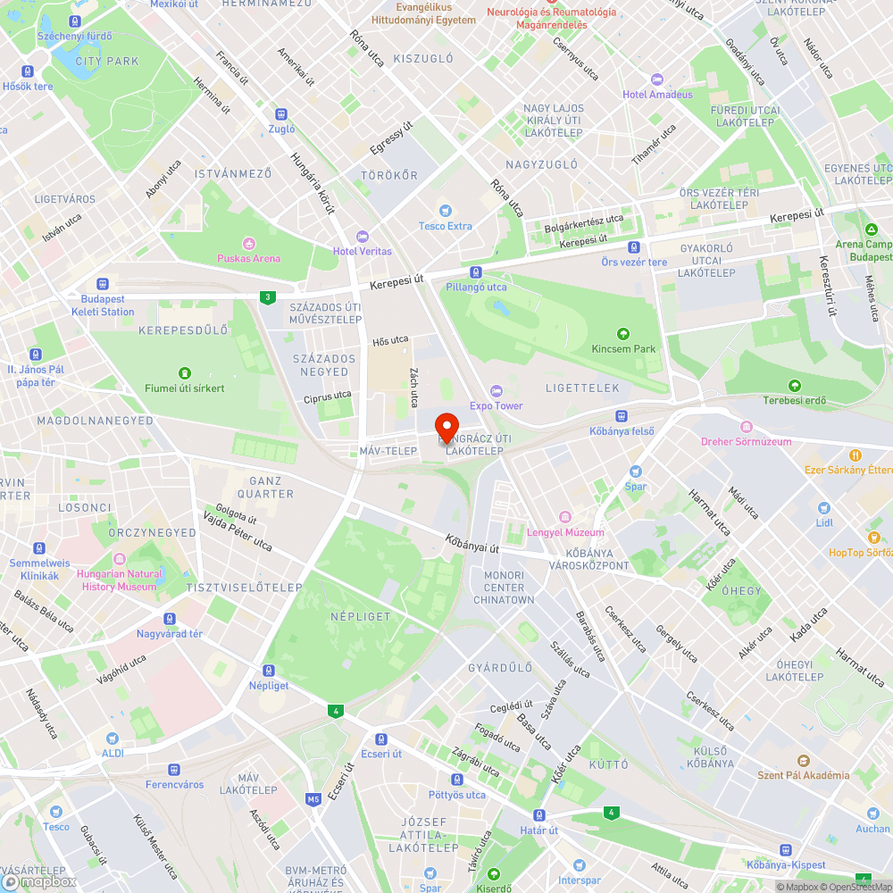 Kiszáradt fa bejelentés helye