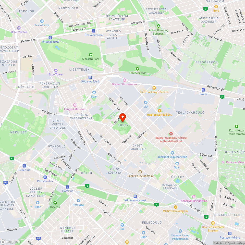 erodálódott lépcsők, padok és árnyékolók bejelentés helye