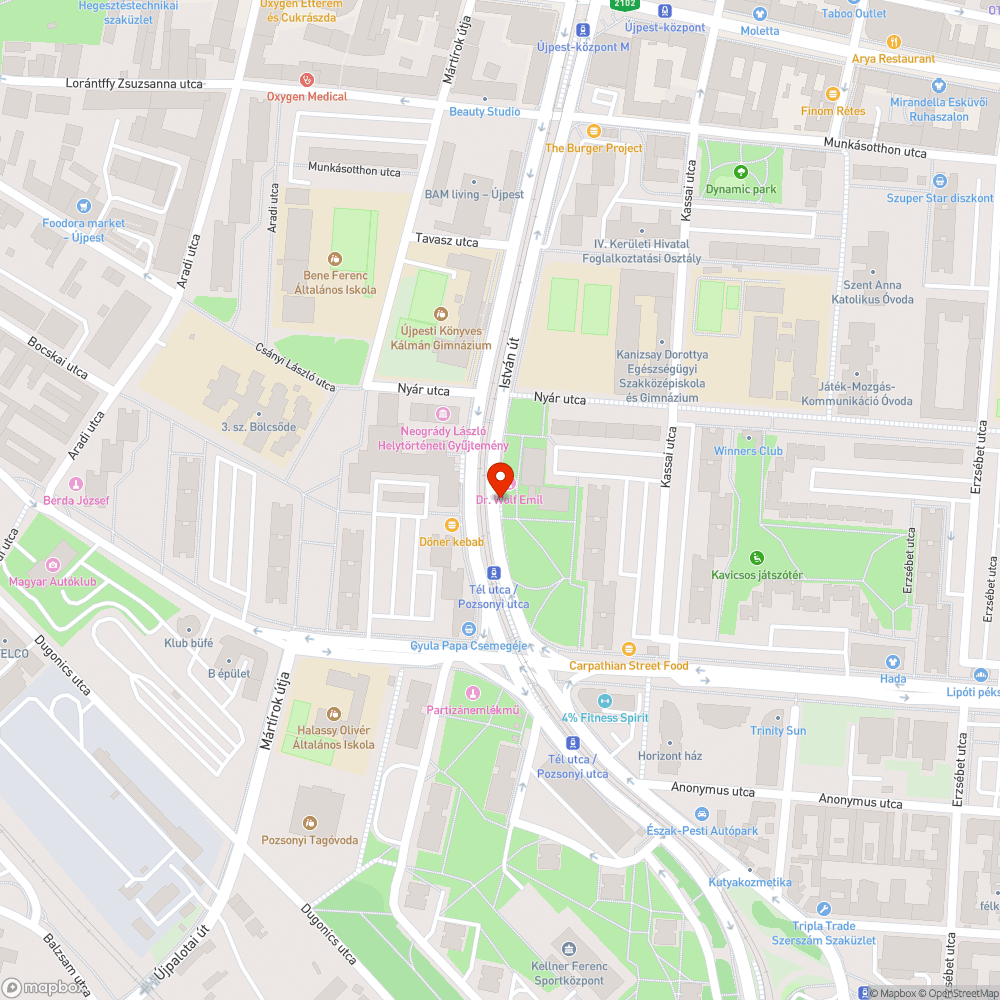 Szép nagy tócsa bejelentés helye