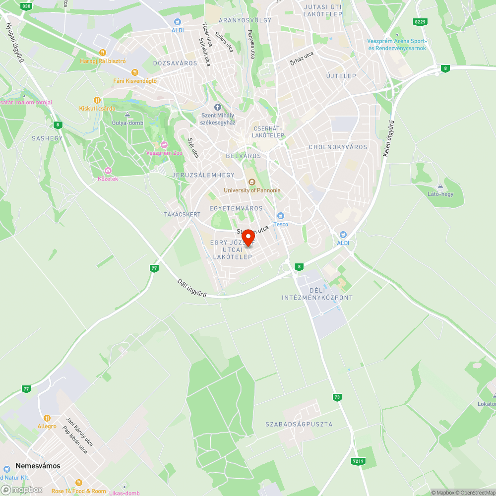 Felbontott út bejelentés helye